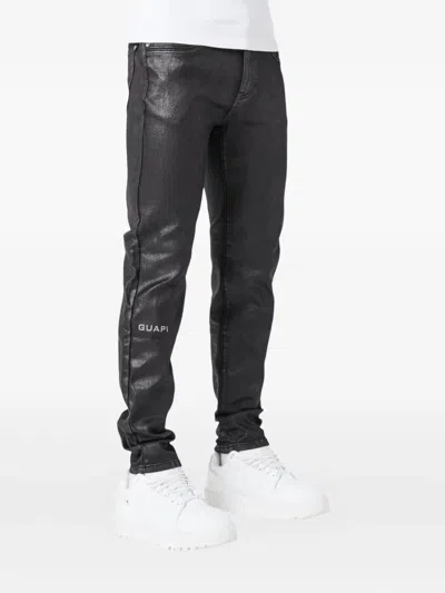 Guapi Obsidian Back Waxed Jeans In Black