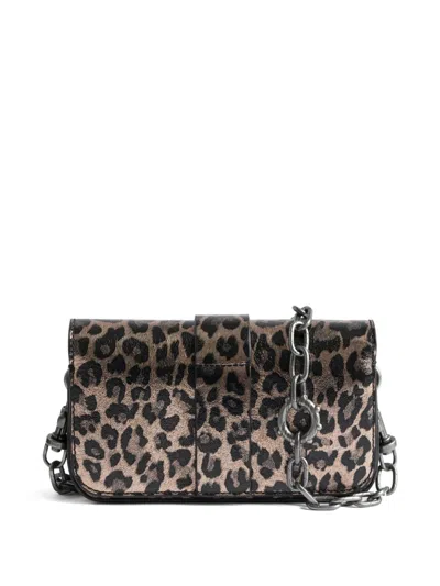 Zadig & Voltaire Kate Leopard-print Clutch In Animal Print