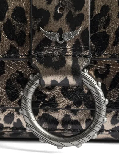 Zadig & Voltaire Kate Leopard-print Clutch In Animal Print