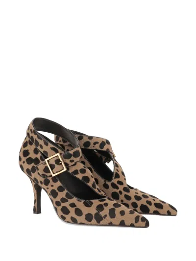 Khaite 85mm Sloan Printed Pumps In Multi
