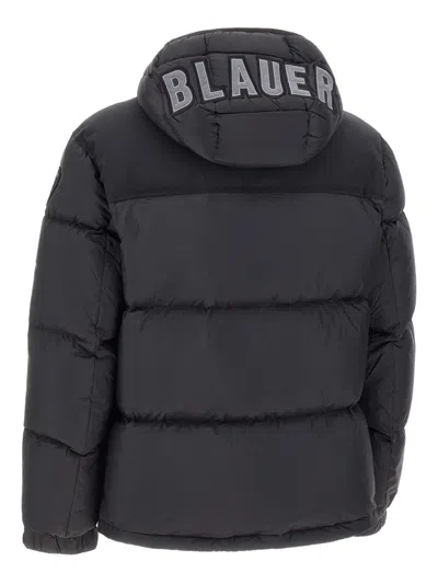 Blauer Hooded Quilted Jacket In Multi