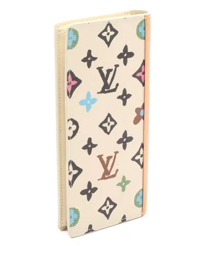 Pre-owned Louis Vuitton Portefeuil Brother Monogram Bi-fold Wallet In Neutral