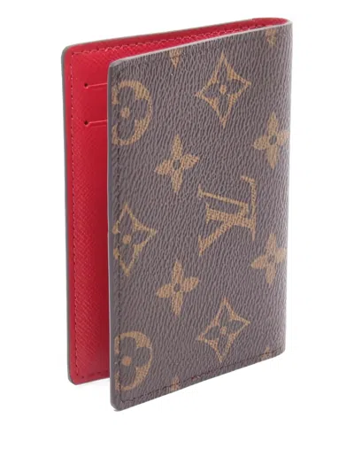 Pre-owned Louis Vuitton 2020s De Posh Monogram Card Holder In Brown