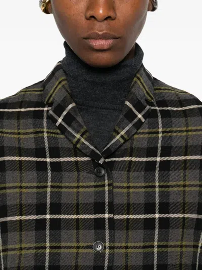 Apuntob Wool And Cotton Jacket In Black