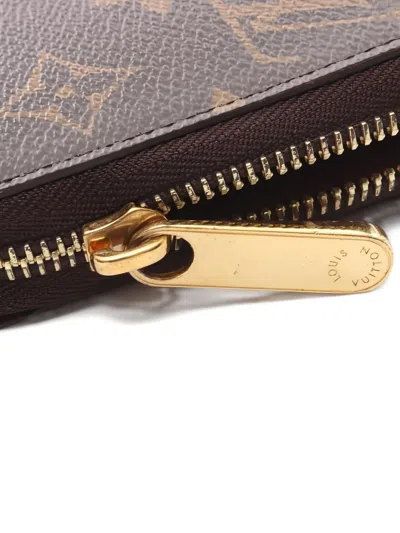 Pre-owned Louis Vuitton 2021s Monogram Zip Wallet In Brown