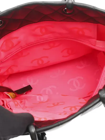 Pre-owned Chanel 2005-2006 Medium Cambon Line Tote Bag In Black