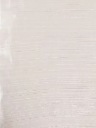 Issey Miyake Pleated Scarf In White