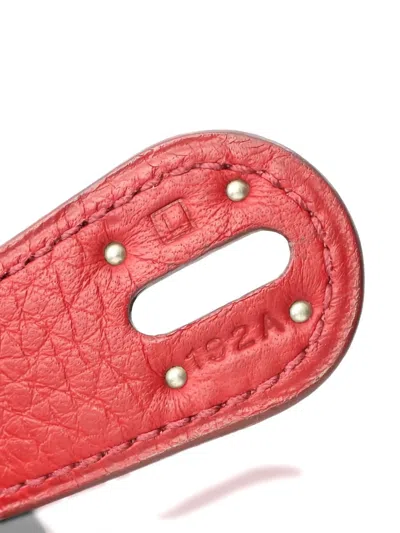 Pre-owned Hermes 2008 Lindy 30 Shoulder Bag In Red