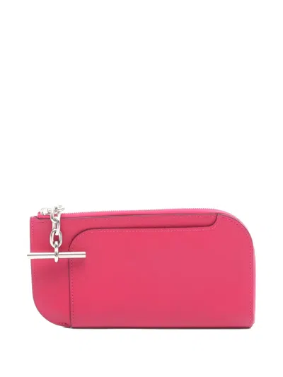 Pre-owned Hermes 2021 Strap Leather Phone Pouch In Pink