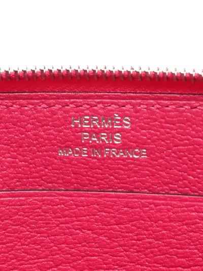 Pre-owned Hermes 2021 Strap Leather Phone Pouch In Pink