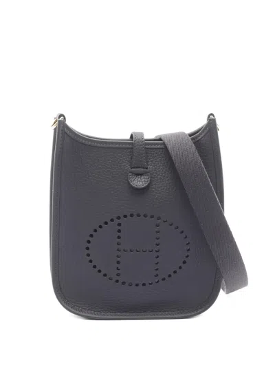 Pre-owned Hermes 2025 Evelyn Tpm Crossbody Bag In Gray
