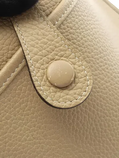 Pre-owned Hermes 2022 Evelyn 3 Pm Perforated Shoulder Bag In Neutral