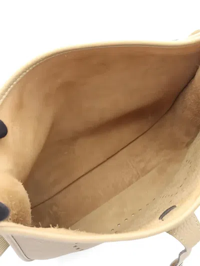 Pre-owned Hermes 2022 Evelyn 3 Pm Perforated Shoulder Bag In Neutral