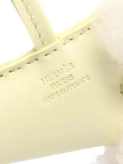 Pre-owned Hermes 2025 Paddy Bag Charm In Yellow