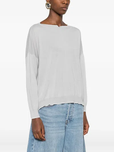 Gran Sasso Crew-neck T-shirt In Gray