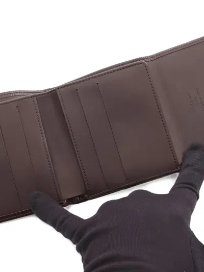 Pre-owned Louis Vuitton Porto Monnaie Bi-fold Wallet In Brown