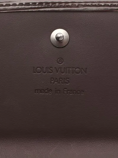 Pre-owned Louis Vuitton Porto Monnaie Bi-fold Wallet In Brown