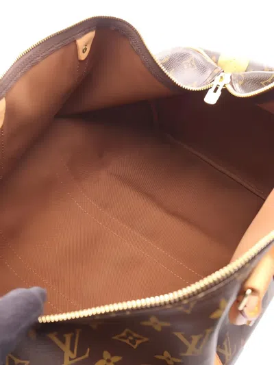 Pre-owned Louis Vuitton 2005 Keepall Bandoulière 50 Travel Bag In Brown