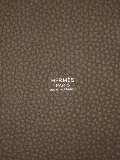 Pre-owned Hermes 2025 Lock Picotin Mm Tote Bag In Neutral