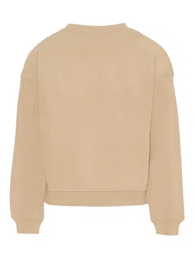 John Richmond Junior Embossed Crew-neck Sweatshirt In Yellow