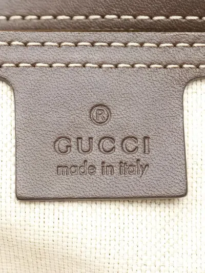 Pre-owned Gucci 2000s Gg Plus Tote Bag In Neutral