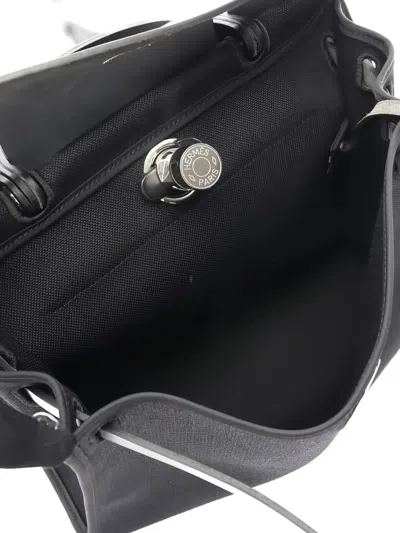 Pre-owned Hermes 2019 Zip Herbag Pm Tote Bag In Black