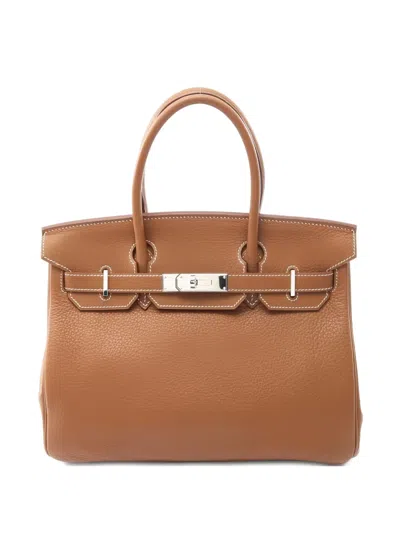Pre-owned Hermes 2008s Birkin 30 Togo-leather Handbag In Brown