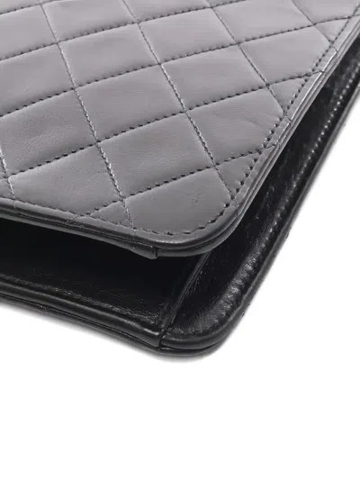 Pre-owned Chanel 2000-2002 Classic Flap Shoulder Bag In Black