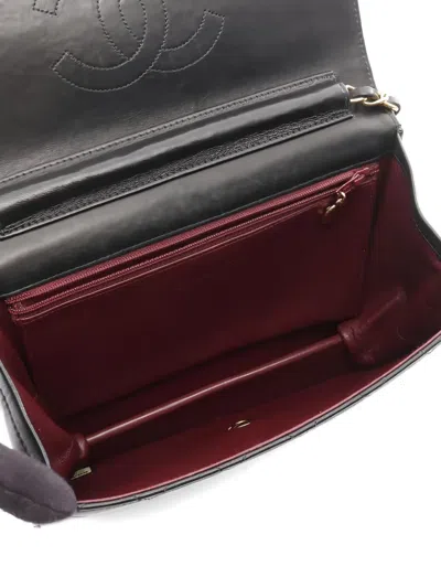 Pre-owned Chanel 2000-2002 Classic Flap Shoulder Bag In Black