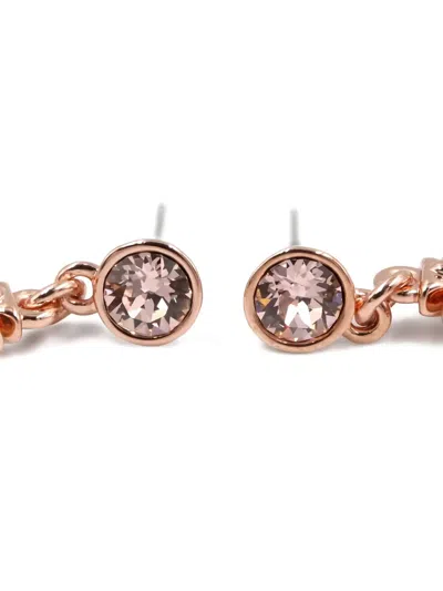 Pre-owned Vivienne Westwood 2020s Orb Drop Earrings In Pink