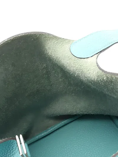 Pre-owned Hermes 2016 Picotin Lock 22 Tote Bag In Blue