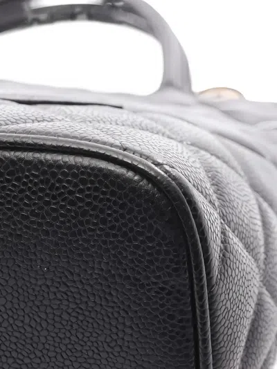 Pre-owned Chanel 2004-2005 Medallion Quilted Tote Bag In Black