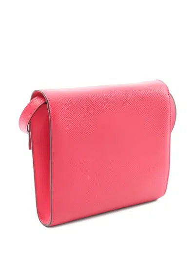 Pre-owned Hermes 2018 Click 16 Engraved Shoulder Bag In Pink