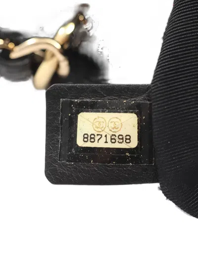 Pre-owned Chanel 2003-2004 Matelassé Chain Tote Bag In Black