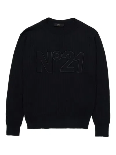 N°21 Logo Sweater In Black