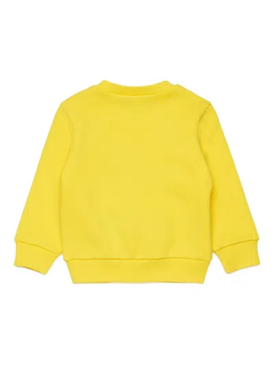 Dsquared2 Logo-graphic Crew-neck Sweatshirt In Yellow