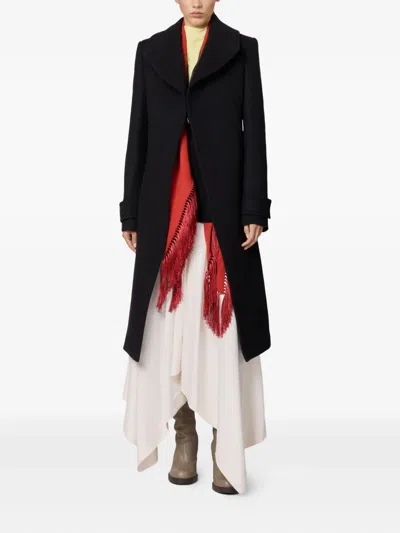 Tod's Single-breasted Coat In Black