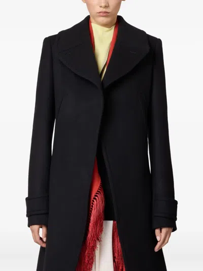 Tod's Single-breasted Coat In Black