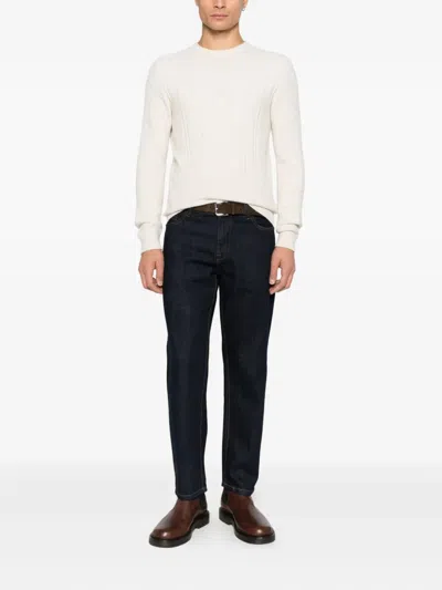 Imperial Geometric-pattern Sweater In Neutral