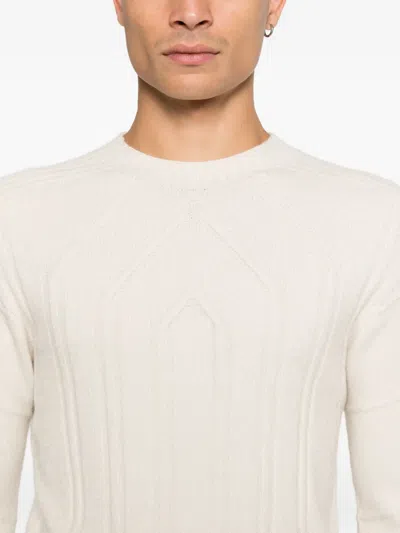 Imperial Geometric-pattern Sweater In Neutral