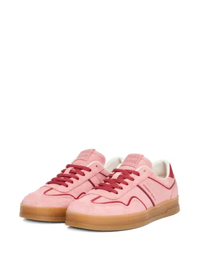 Tommy Jeans Greenwich Panelled Sneakers In Pink