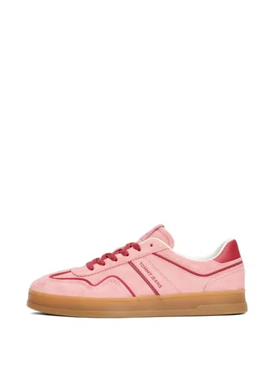 Tommy Jeans Greenwich Panelled Sneakers In Pink
