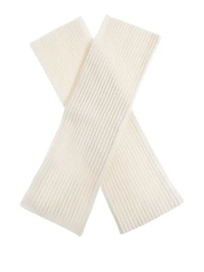 Lisa Yang Ribbed Gloves In Neutral