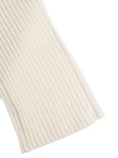 Lisa Yang Ribbed Gloves In Neutral