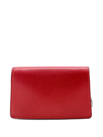 Pre-owned Gucci Dionysus Bag Leather Super Mini Clutch Bag In Red