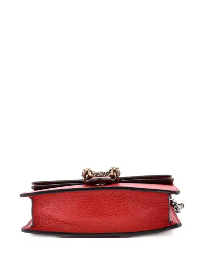 Pre-owned Gucci Dionysus Bag Leather Super Mini Clutch Bag In Red