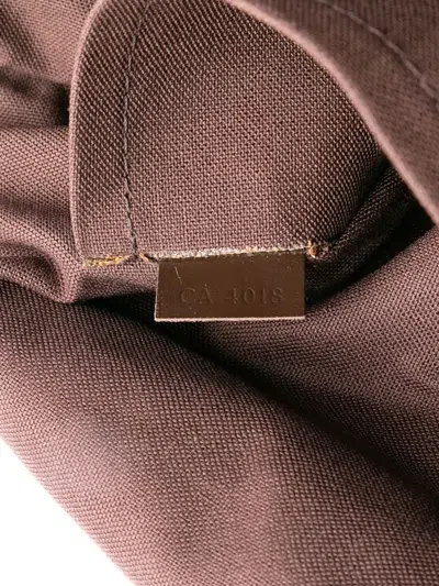 Pre-owned Louis Vuitton 2008 Damier Ebene Brooklyn Gm Crossbody Bag In Brown