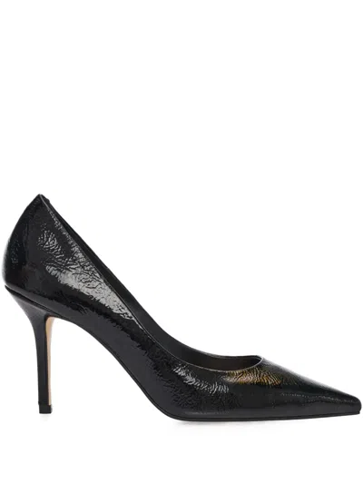 Smiling Shoes Romy Glossy Pumps In Black