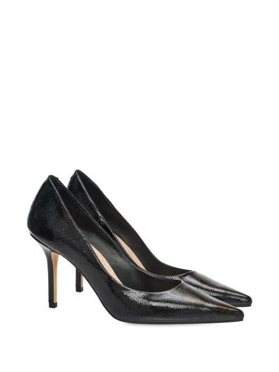 Smiling Shoes Romy Glossy Pumps In Black
