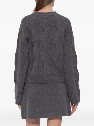 Lisa Yang Sammie Cable-knit Cashmere Sweater In Gray